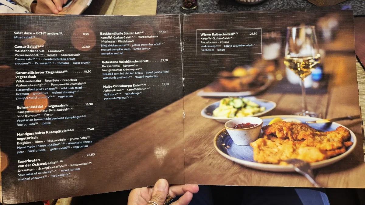 Restaurant Maximilians Berlin – Speisekarte in Berlin