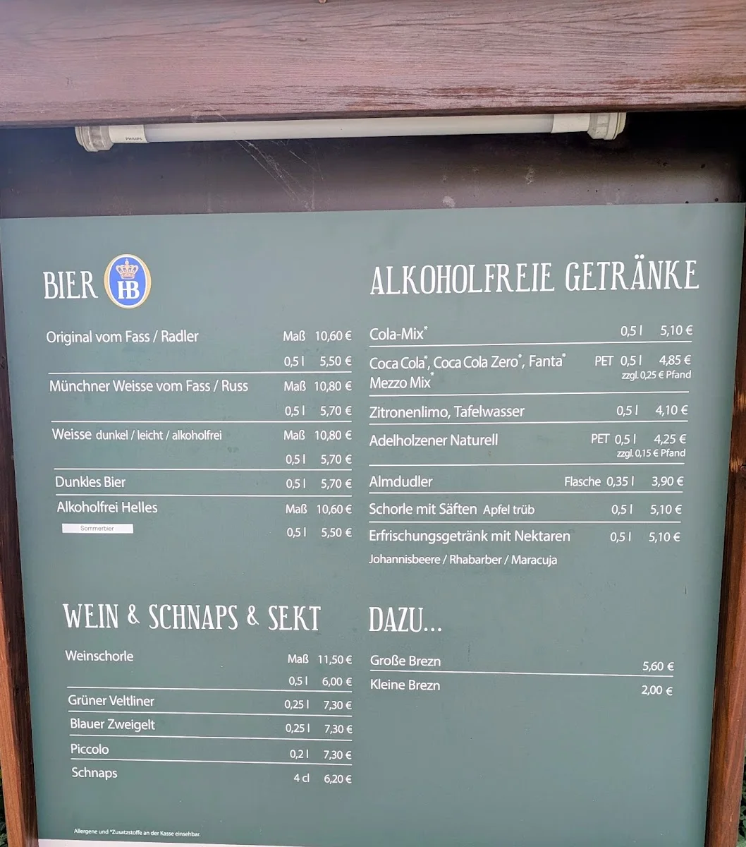 Taxisgarten – Speisekarte in München, Bayern