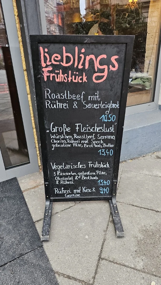Lieblings Café Bar – Speisekarte in Hamburg