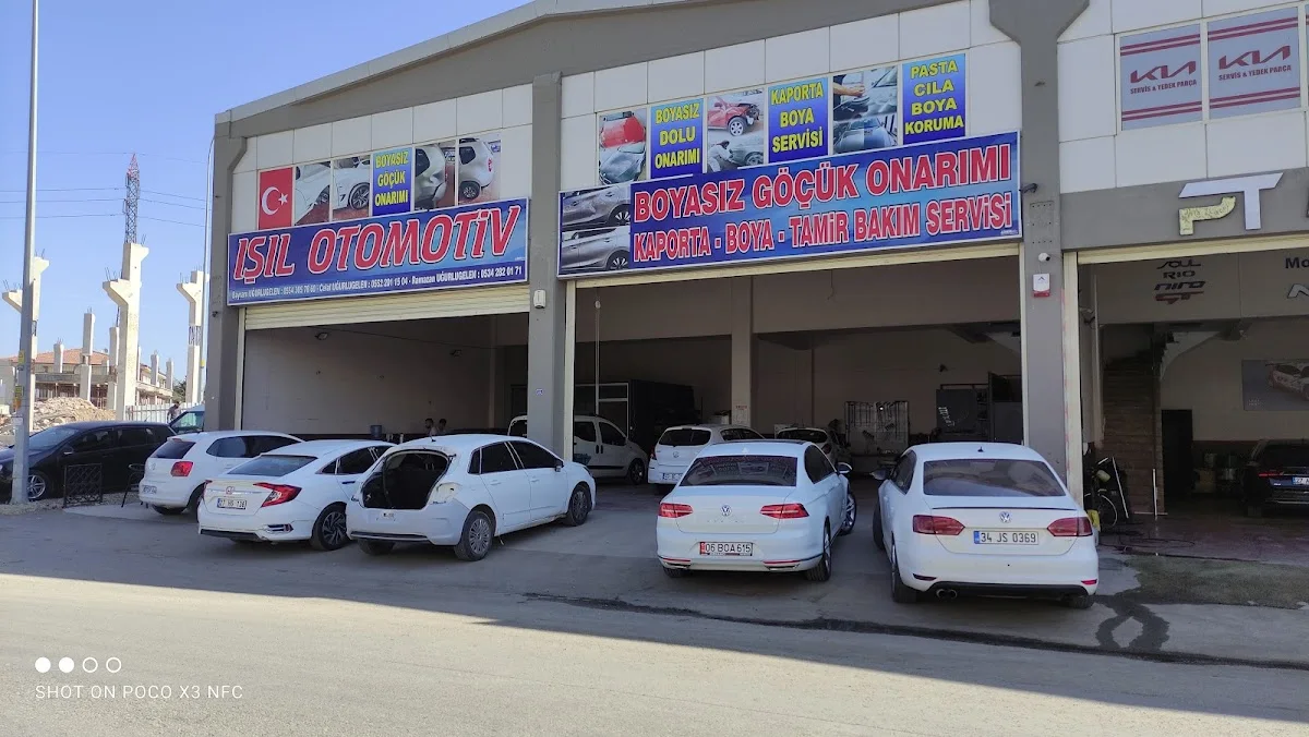 Işıl otomotiv boyasız göçük onarım ve düzeltme kaporta boya oto servis – Dıştan görünüm · Suboğazi, Gaziantep