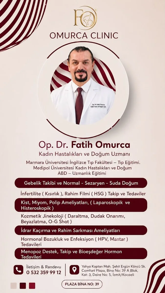 Op. Dr. Fatih Omurca / Kadın Doğum Uzmanı – En son · Yenişehir, Kocaeli