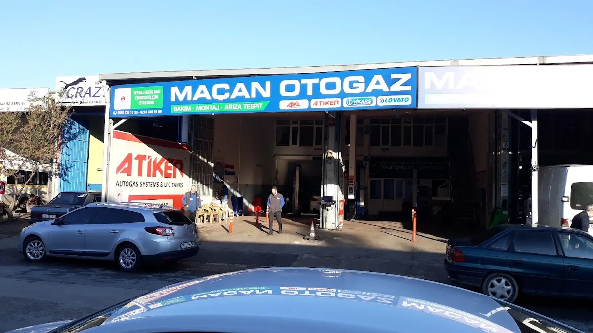 Maçan Otogaz / Çeki Demiri / UTTS Yetkili Montaj /Egzoz Emisyon / Araç Projelendirme – Dıştan görünüm · Esenevler, Bursa