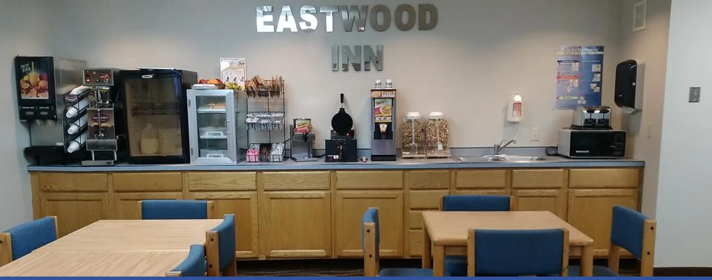 Breakfast area at Eastwood Inn